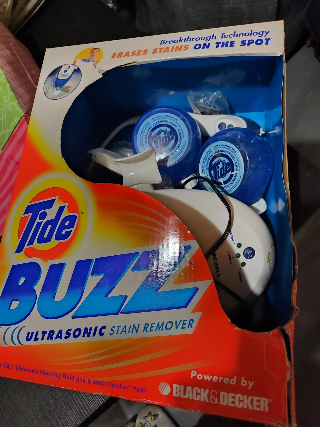Tide BUZZ Ultrasonic Stain Remover with Black & Decker