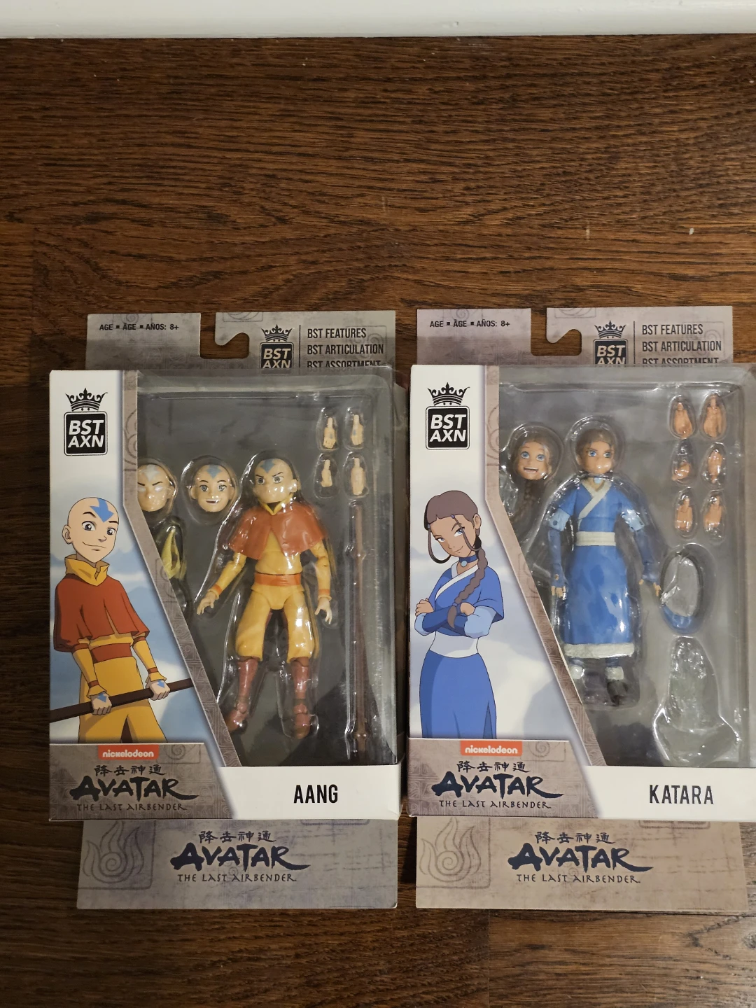 BST AXN Avatar The Last Airbender Aang & Katara Action Figures