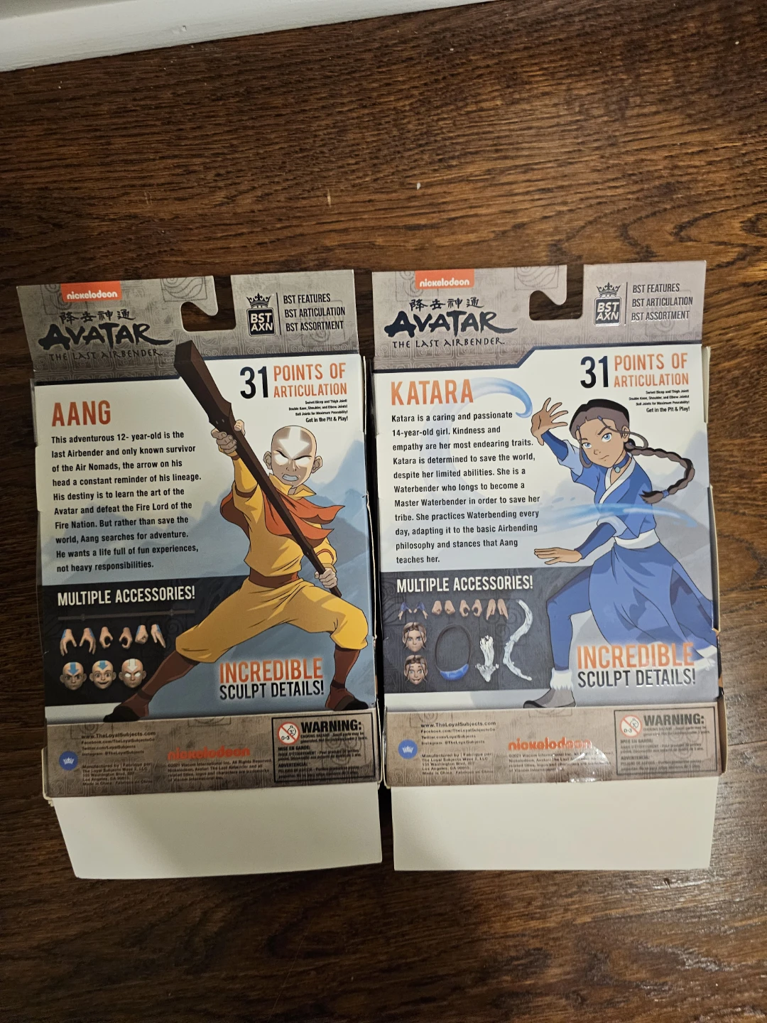 BST AXN Avatar The Last Airbender Aang & Katara Action Figures - photo 2