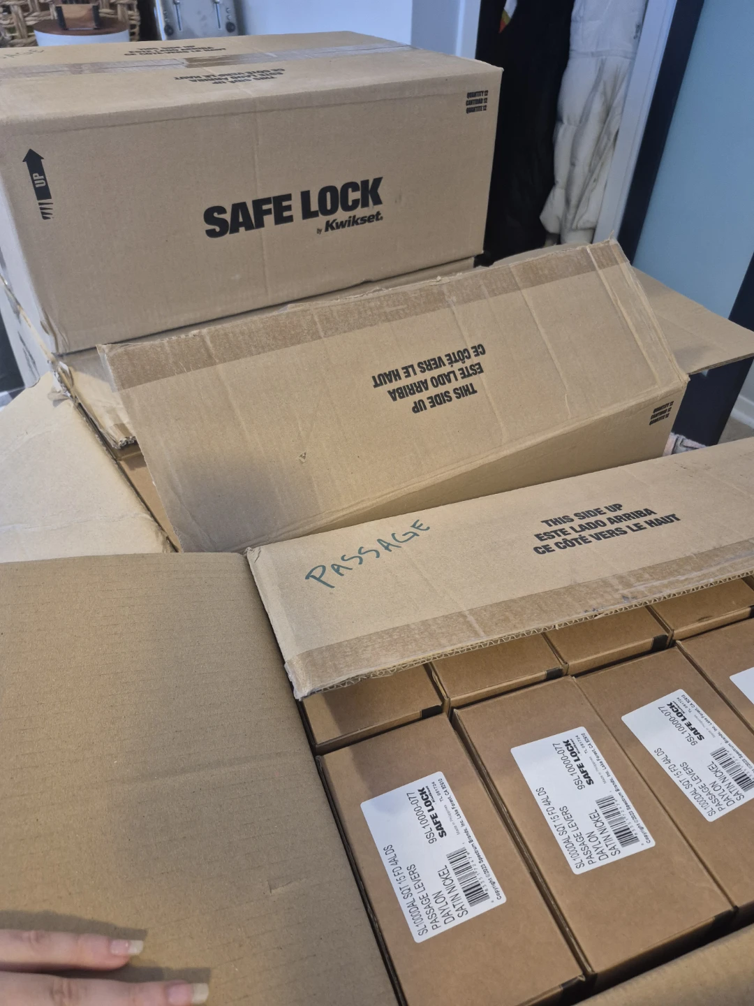 Safe Lock by Kwikset Dummy Levers and passage - Satin Nickel - photo 5