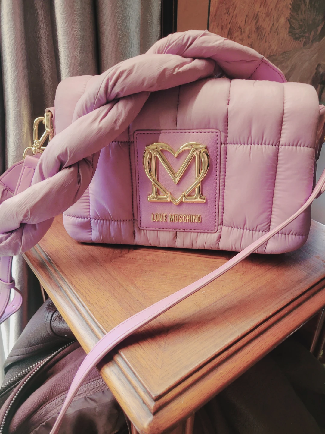 Love Moschino Padded Shoulder Bag - Lilac