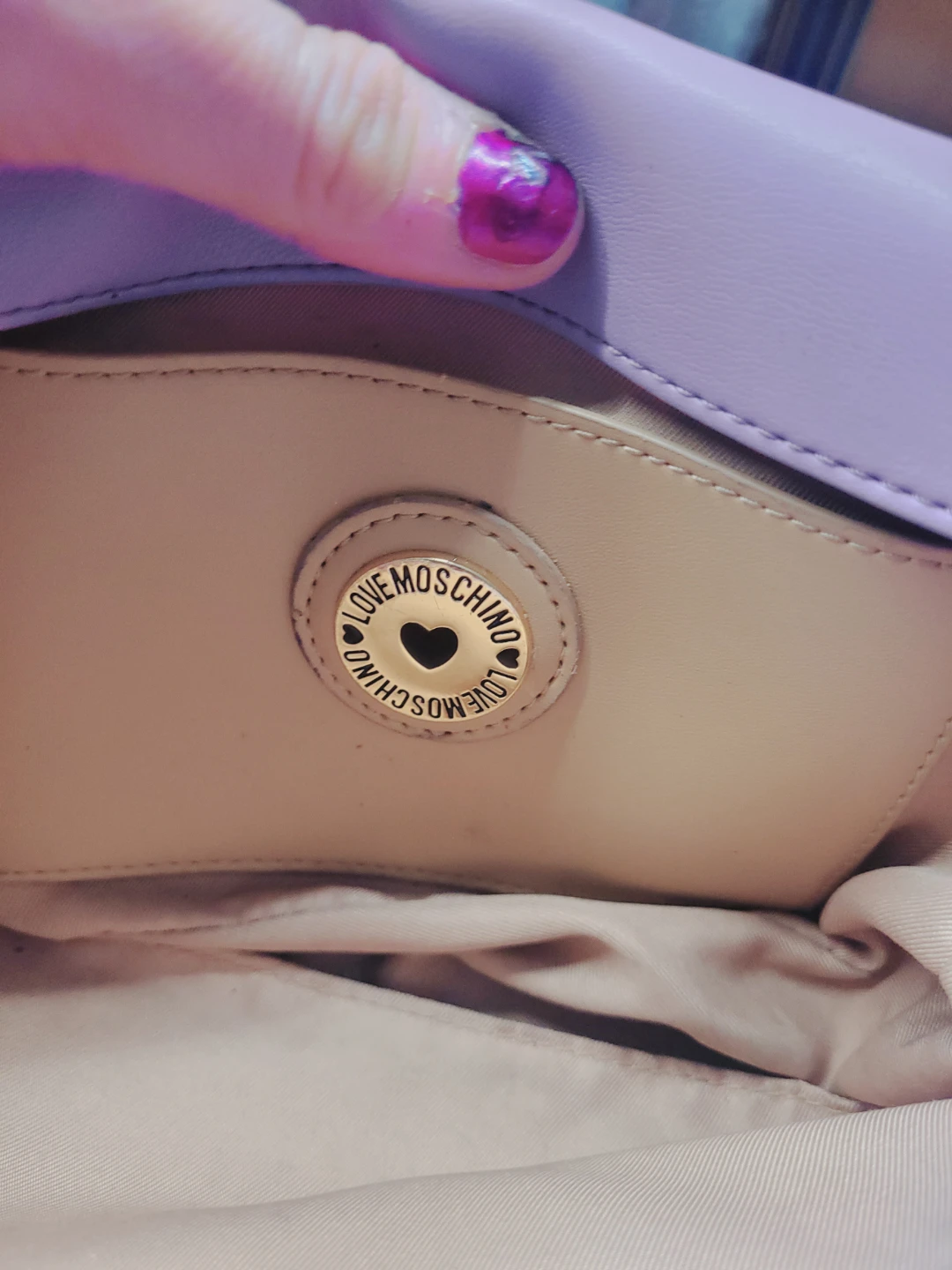 Love Moschino Padded Shoulder Bag - Lilac - photo 2