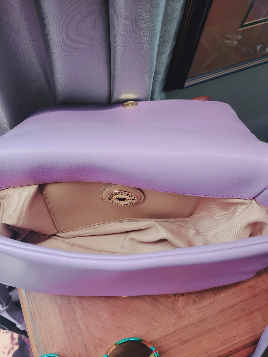 Love Moschino Padded Shoulder Bag - Lilac - photo 3