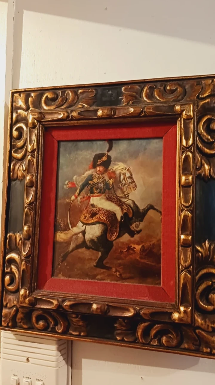 "The Charging Chasseur" Theodore Gericault Framed Art Print