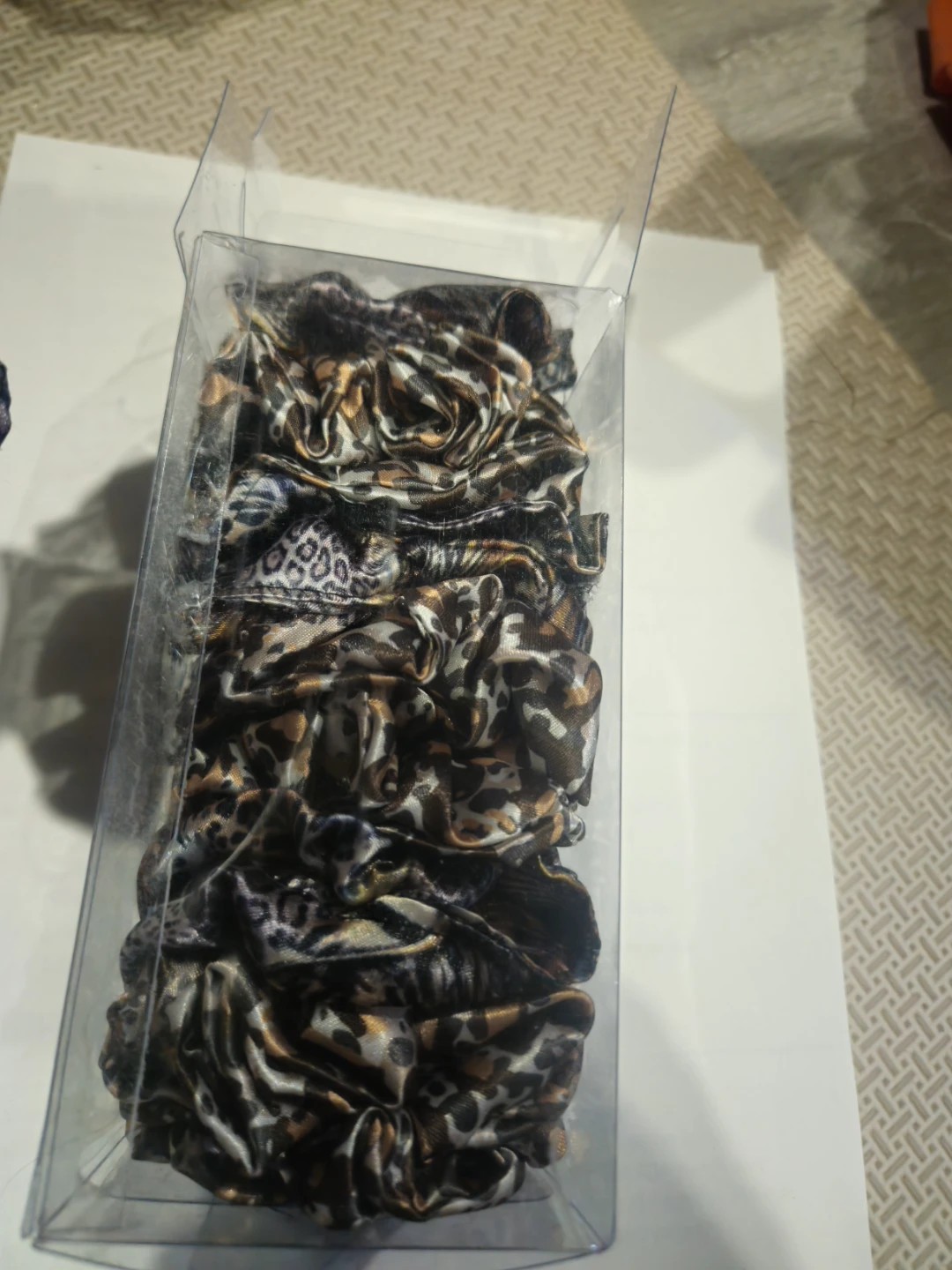 Set of 12 oec  Satin Scrunchies