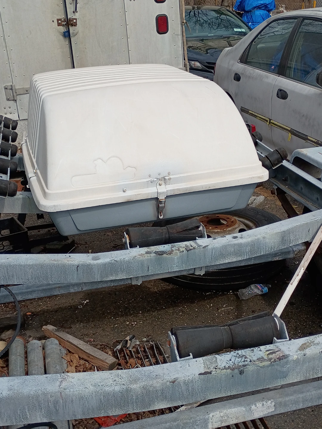 White Cargo Carrier Cargo Box Trailer Top - photo 3