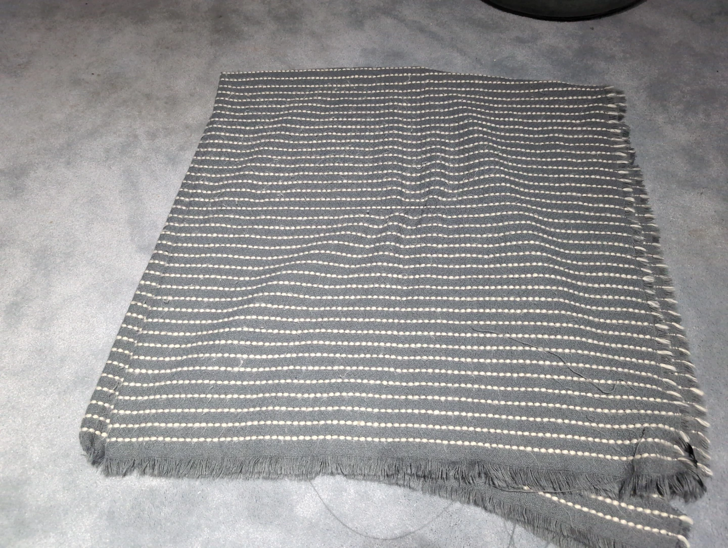 Grey Striped Area Blanket - photo 2