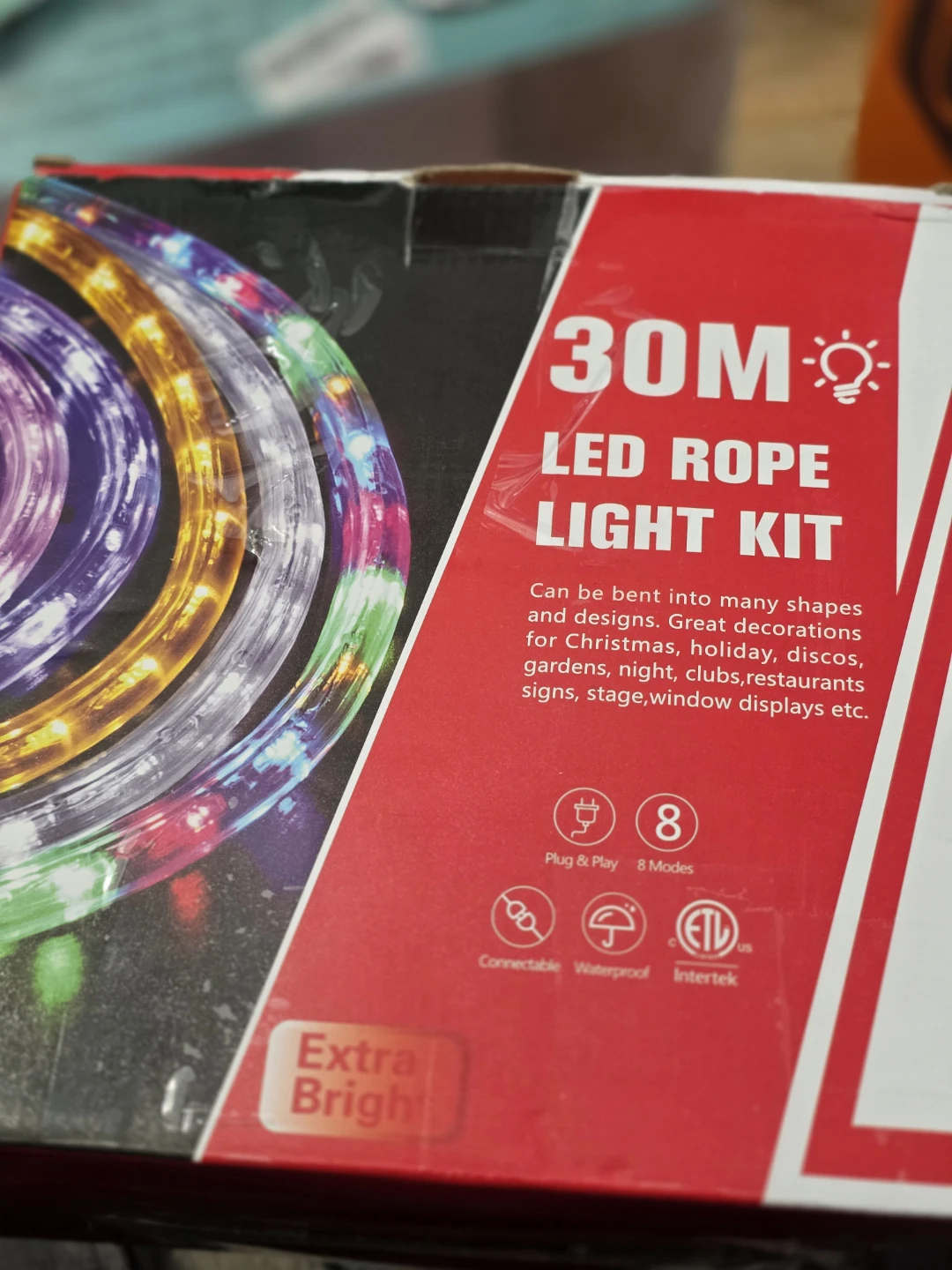 30M LED Rope Light Kit - Yellow