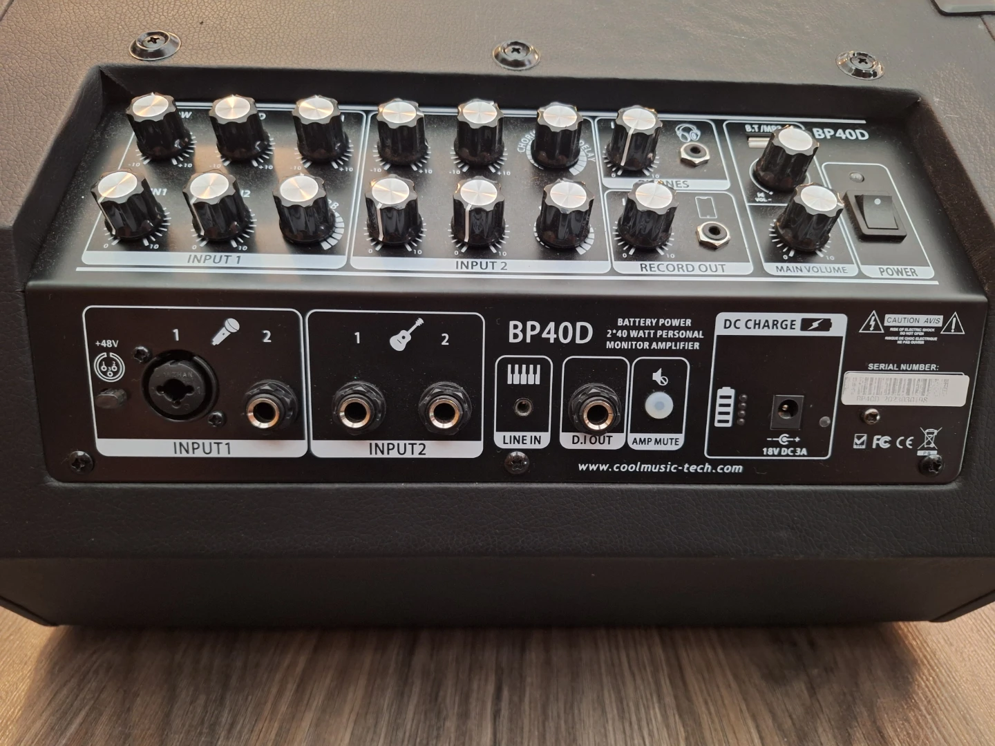 COOLMUSIC BP40D Street Pro 80W Personal Monitor Amplifier - photo 3