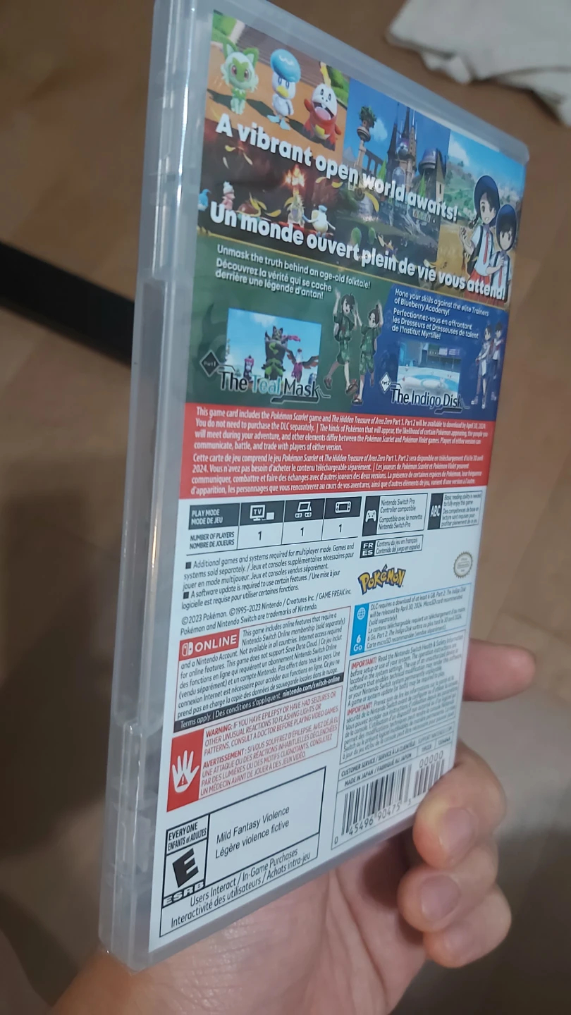 Pokemon Scarlet + The Hidden Treasures Brand New Switch - photo 2