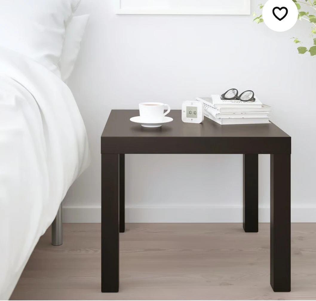 Black IKEA "Lack" Side Table - photo 2