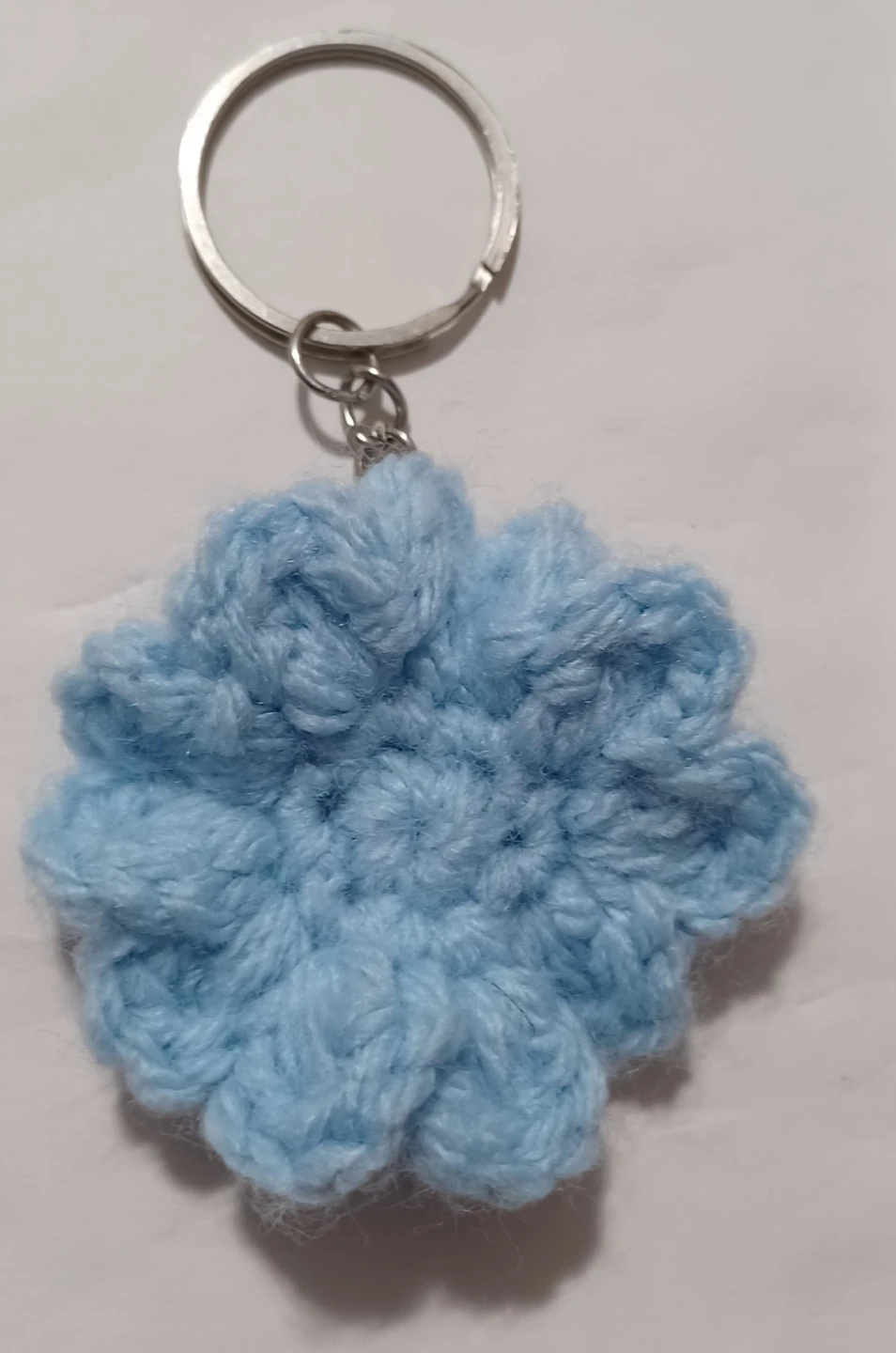 Crocheted Flower Keychain