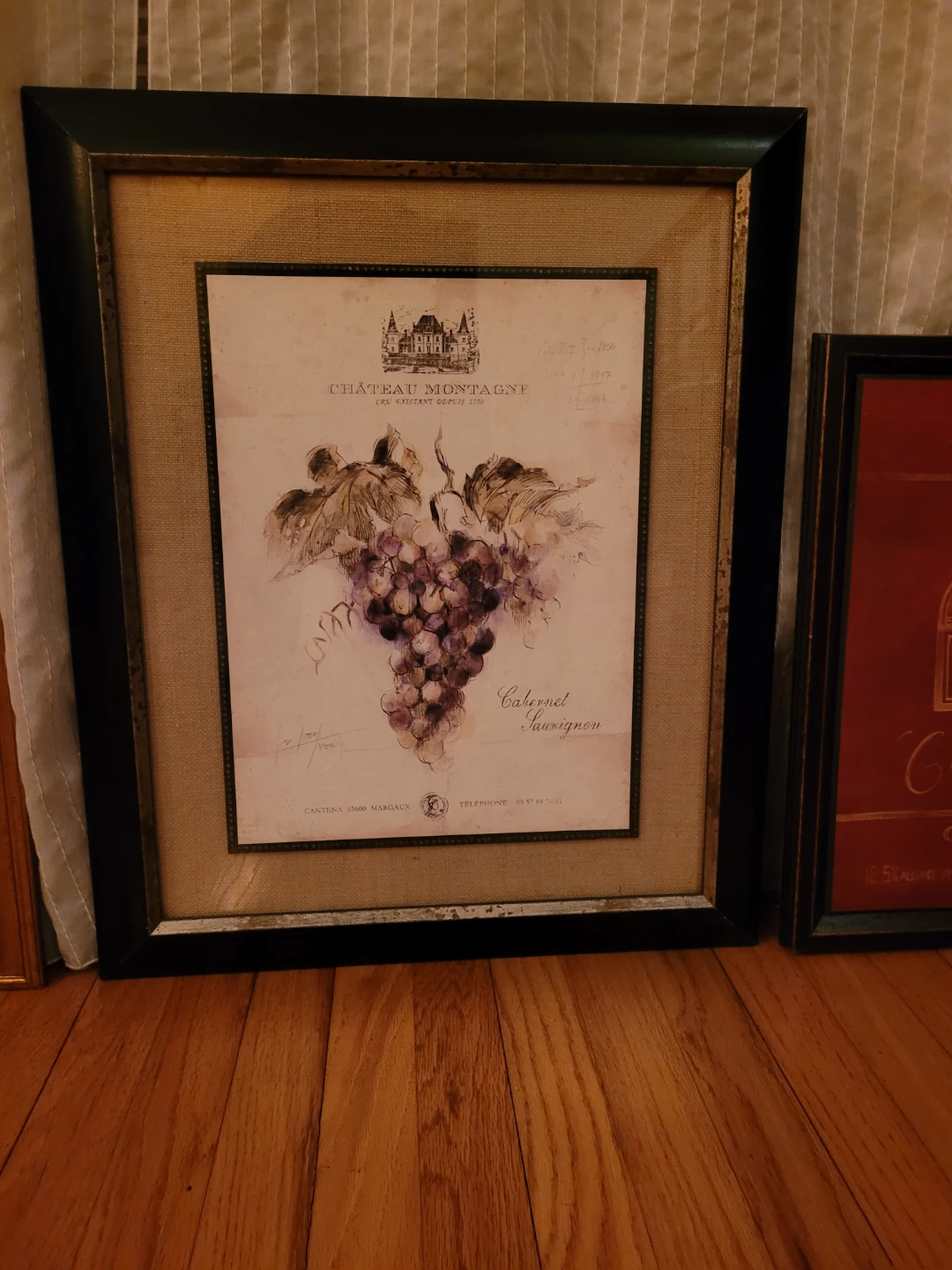 Chateau Montagne Cabernet Sauvignon Framed Print