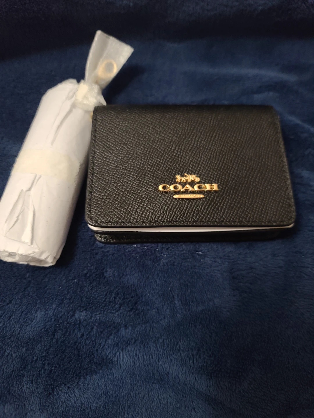 Coach Trifold Wallet - Black