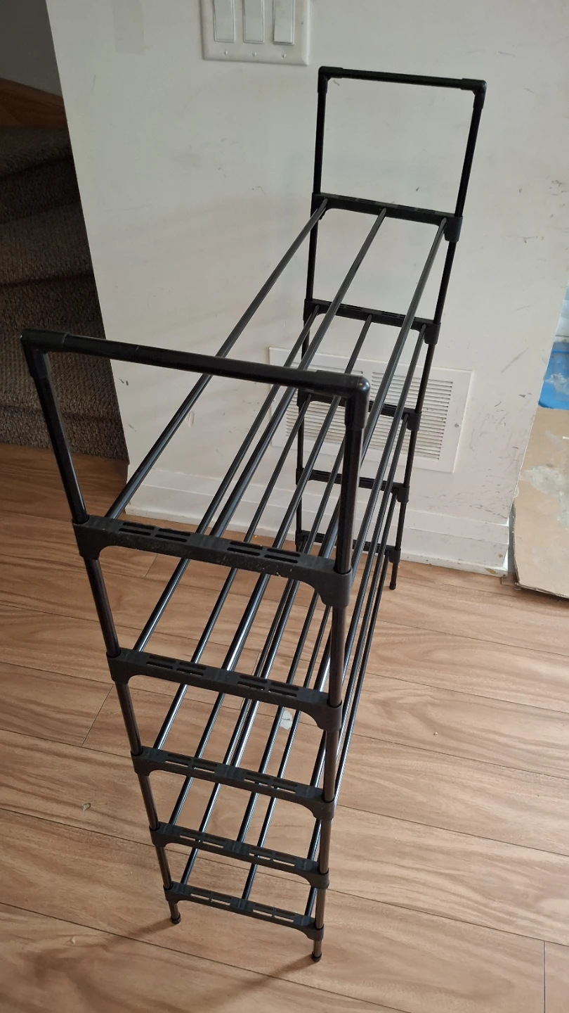 Black 5-Tier Shoe Rack (30" x 9" h: 39") 🥕 - photo 2
