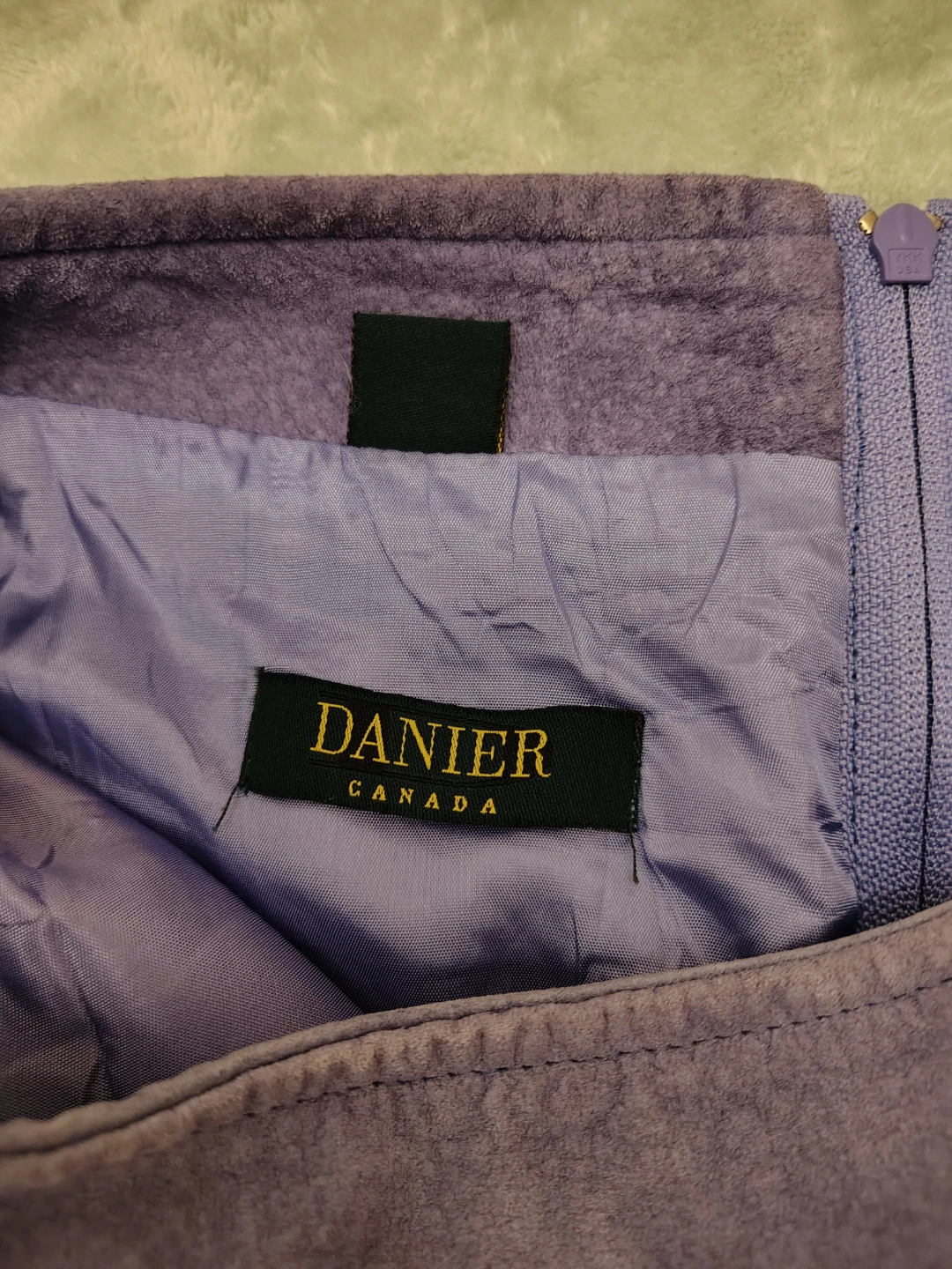 Danier Canada Suede Mini Skirt - Lavender - photo 2