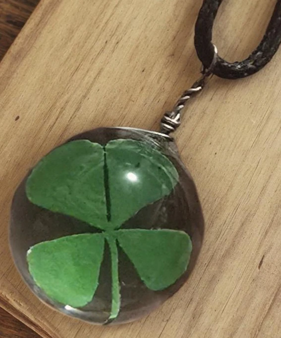 Four Leaf Clover good luck pendant - photo 2