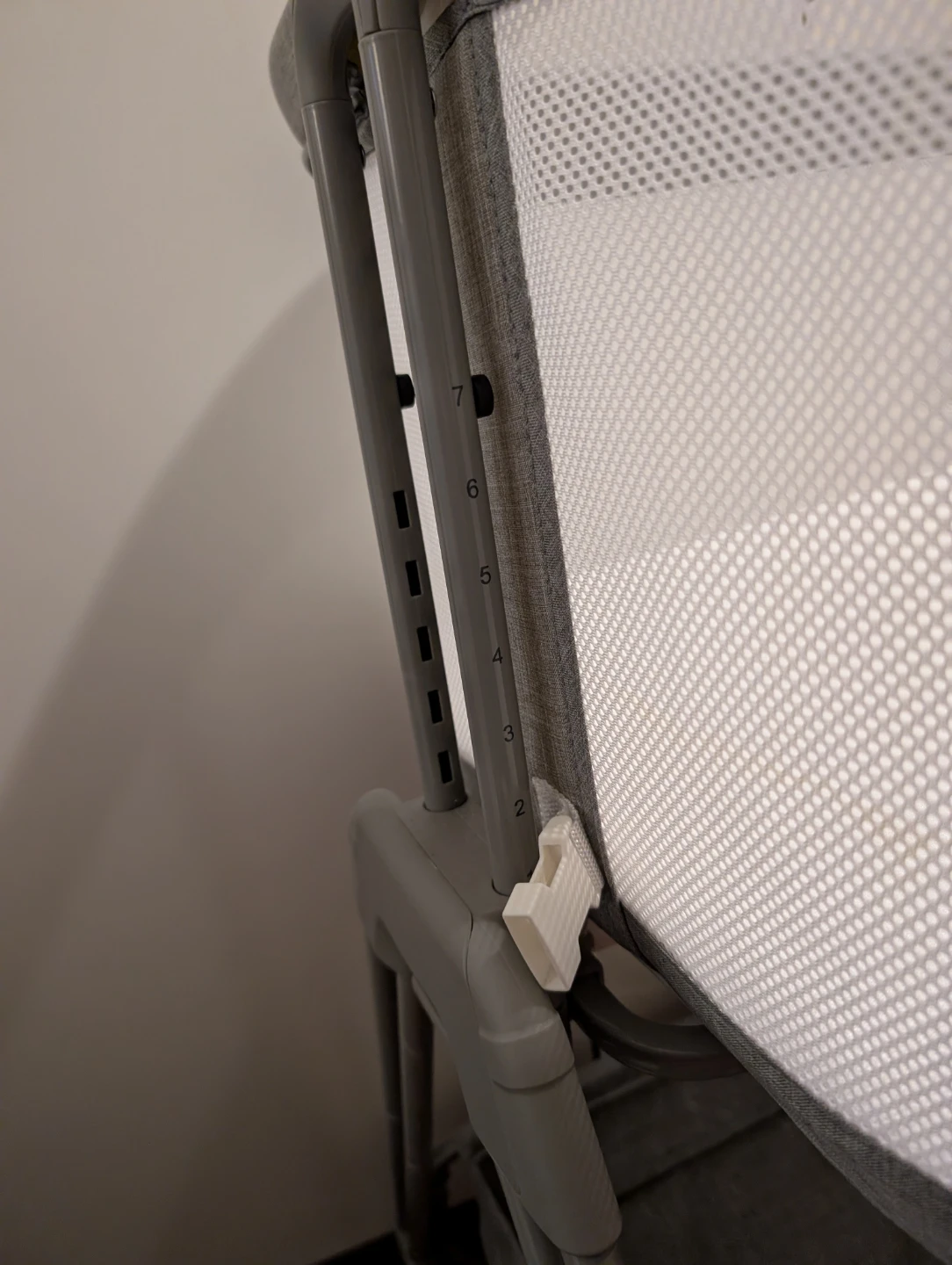 Grey Baby Bassinet with Mesh Sides - photo 3