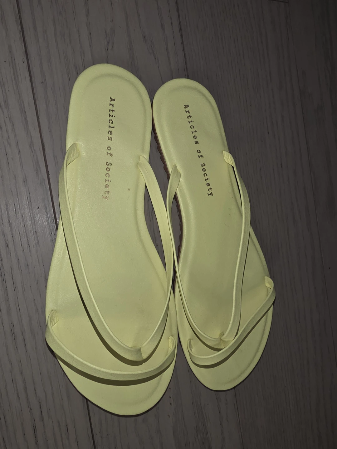Articles of Society Yellow Flat Sandals - photo 3