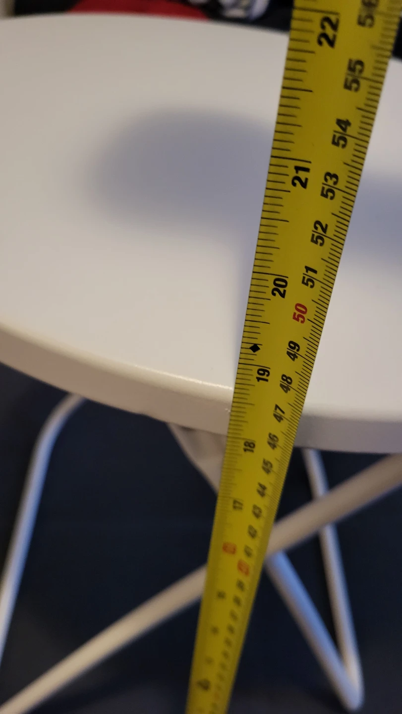 White Folding Patio Side Table - photo 3