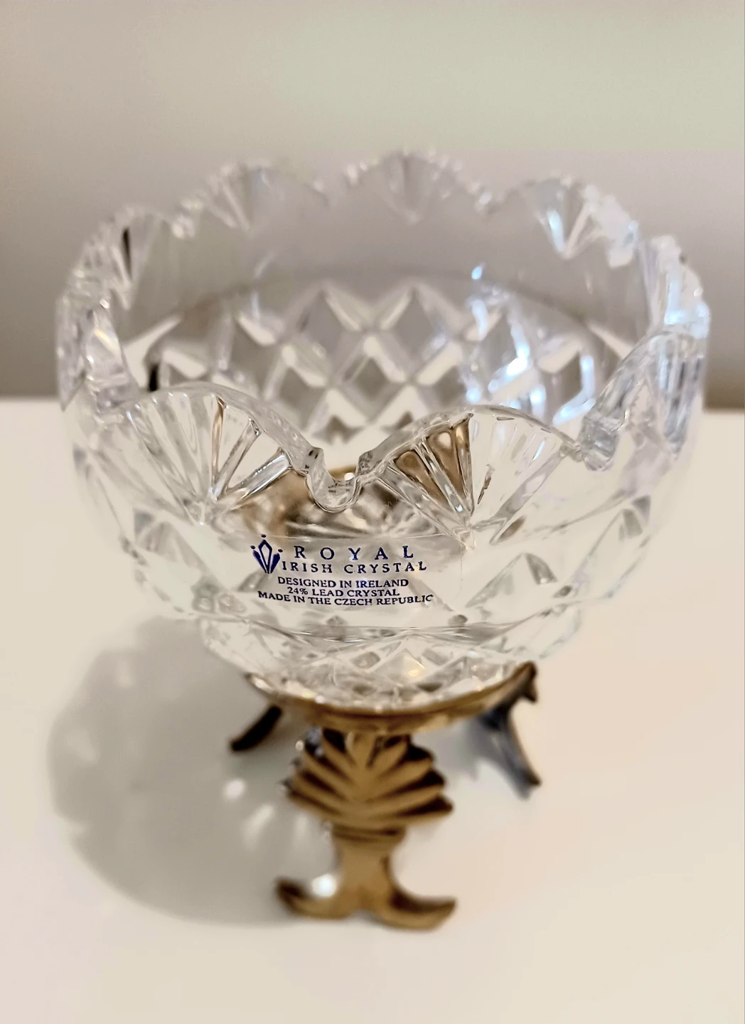 Royal Irish Crystal Candle Holder/ Rose Bowl - photo 2