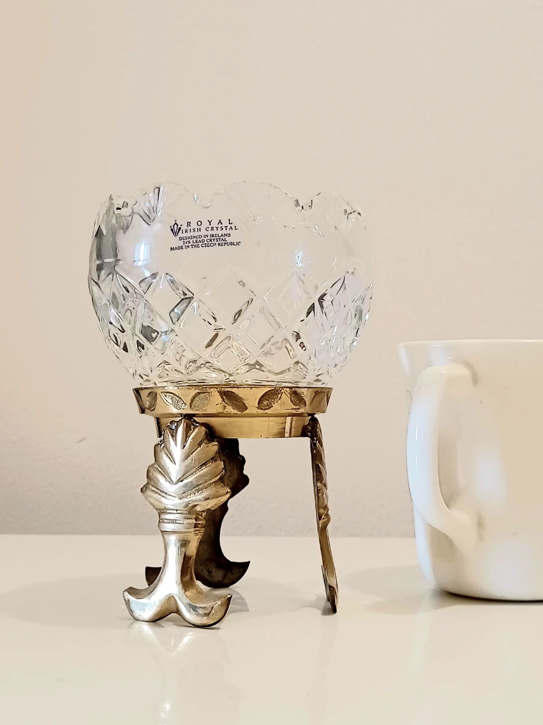 Royal Irish Crystal Candle Holder/ Rose Bowl - photo 4