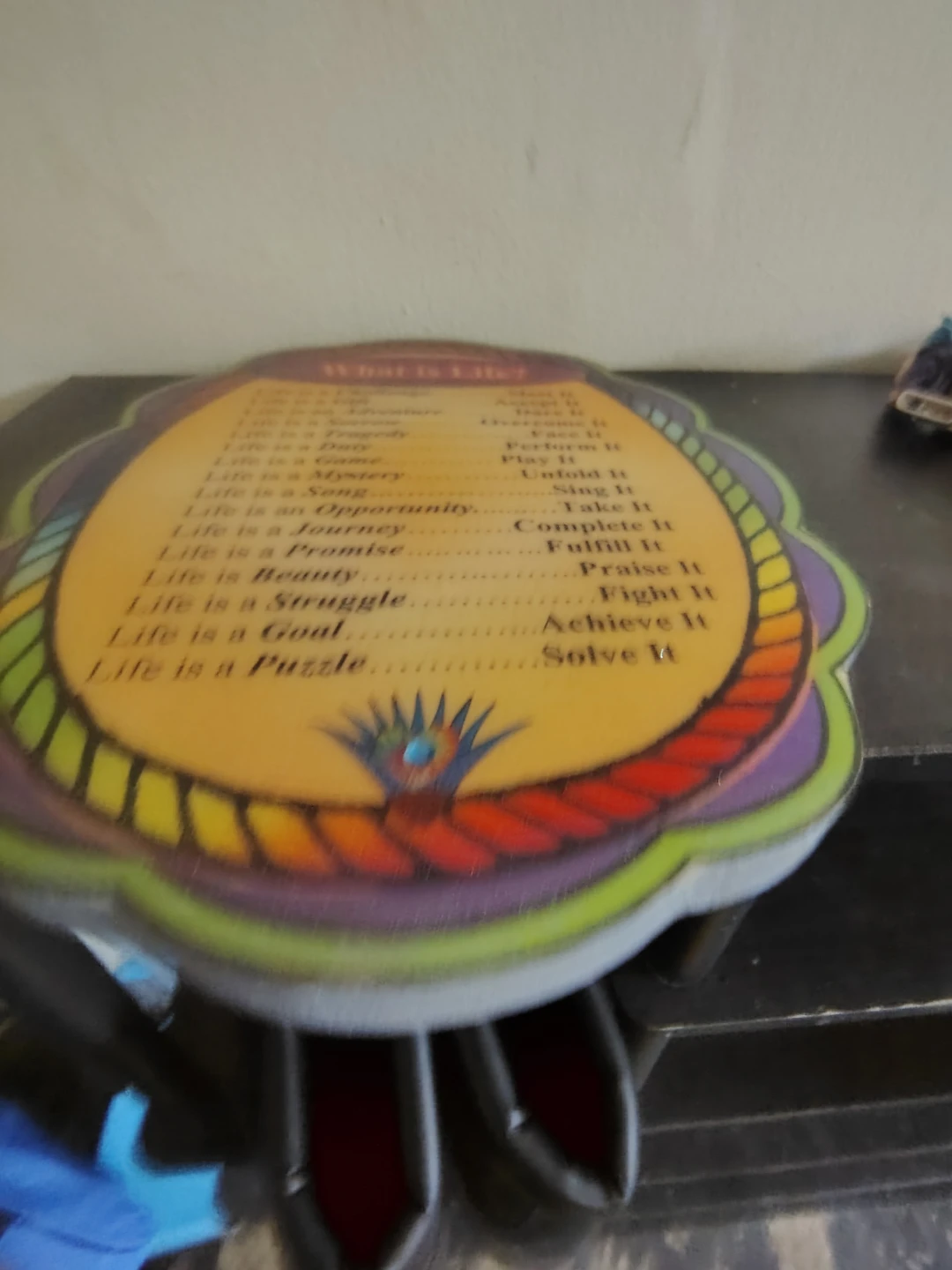 Decorative Plaque - What is Life? - photo 3