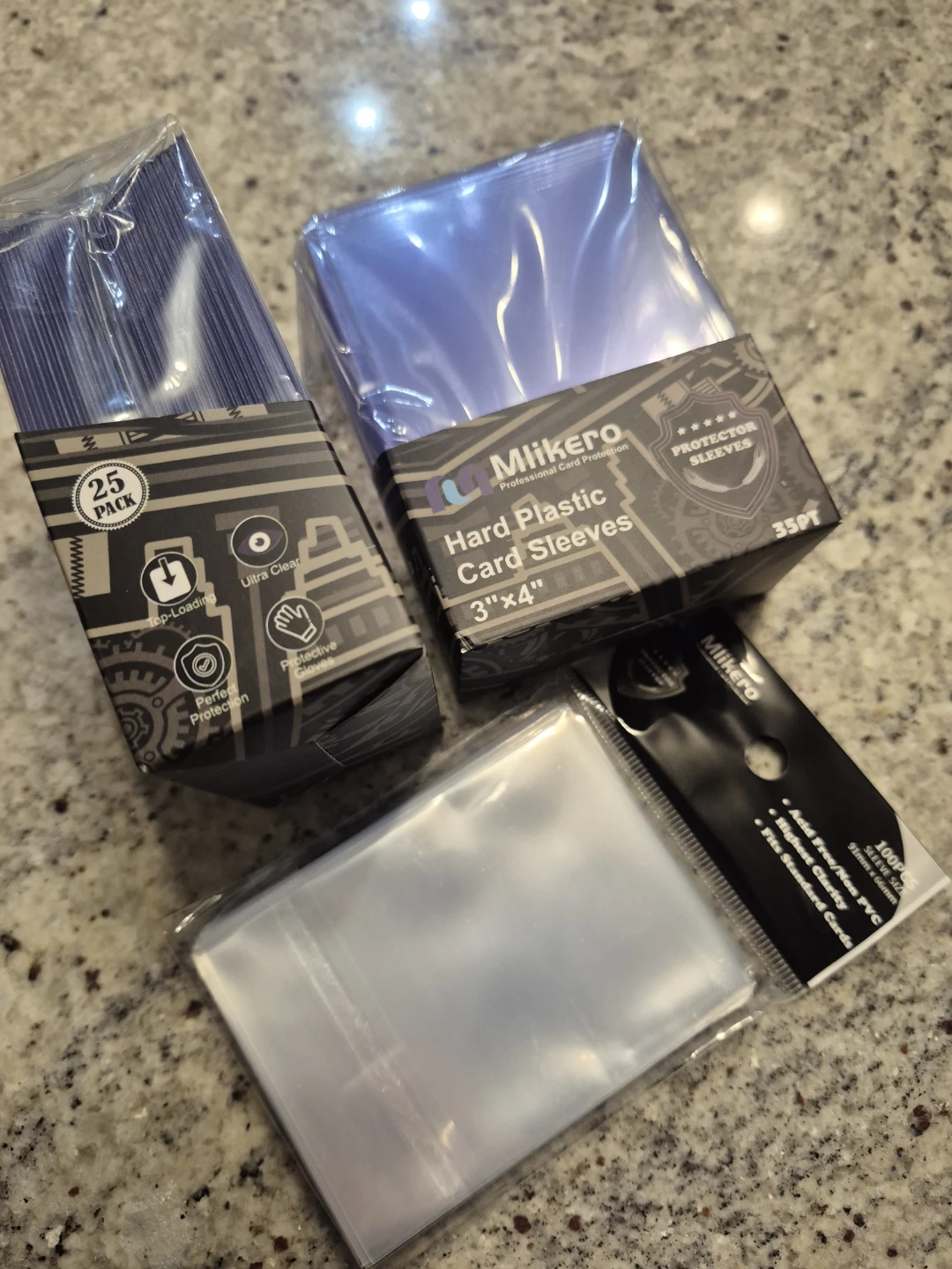 TCG Hard Plastic Card Sleeves- 50 toploader + 100 sleeves