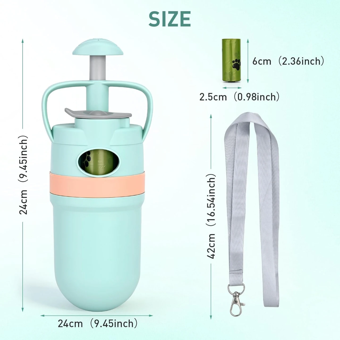 Pet Waste Pickup Tool with Strap - photo 3