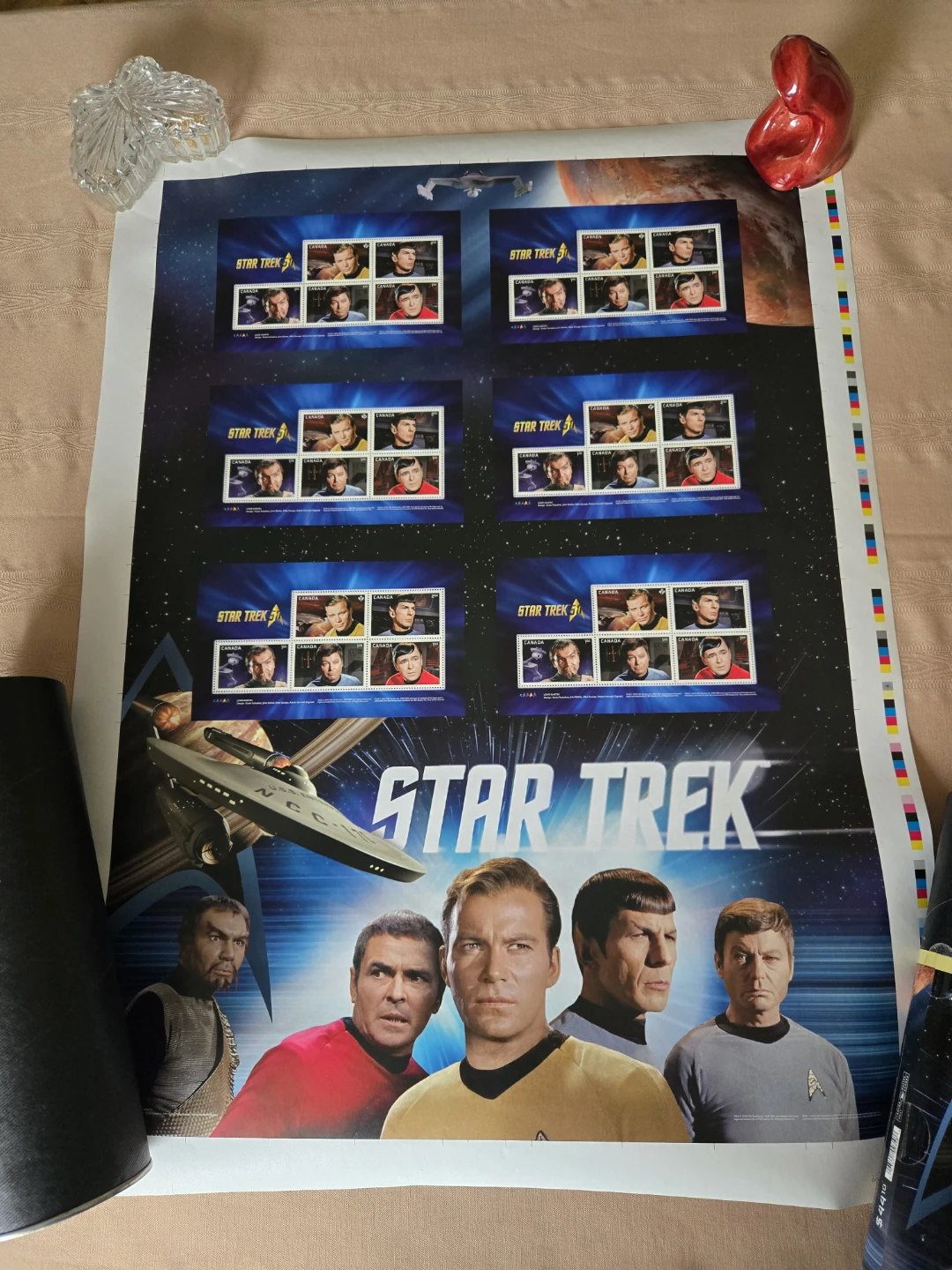 Star Trek Canada Post Stamp Sheet
