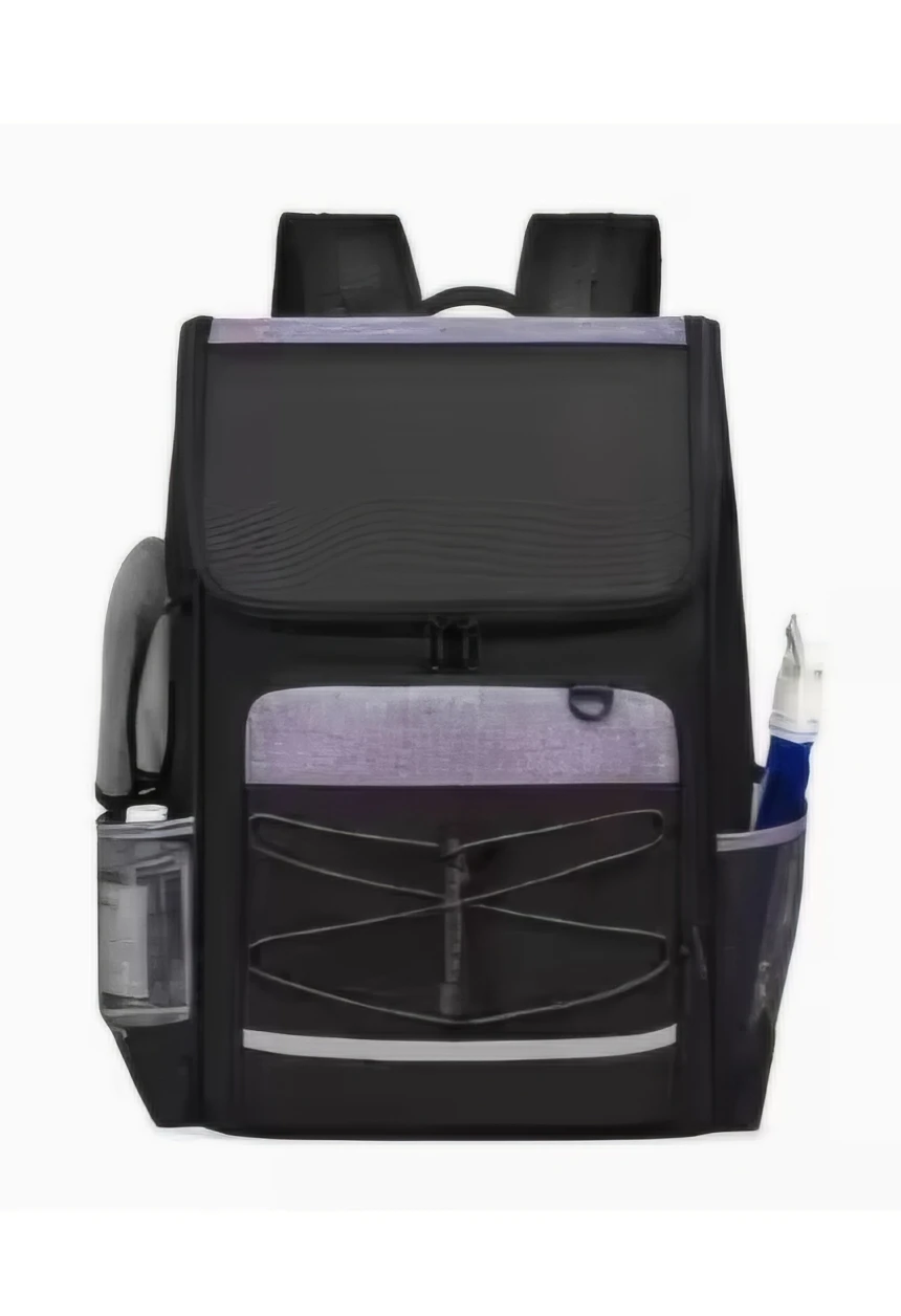 Black and Purple Backpack