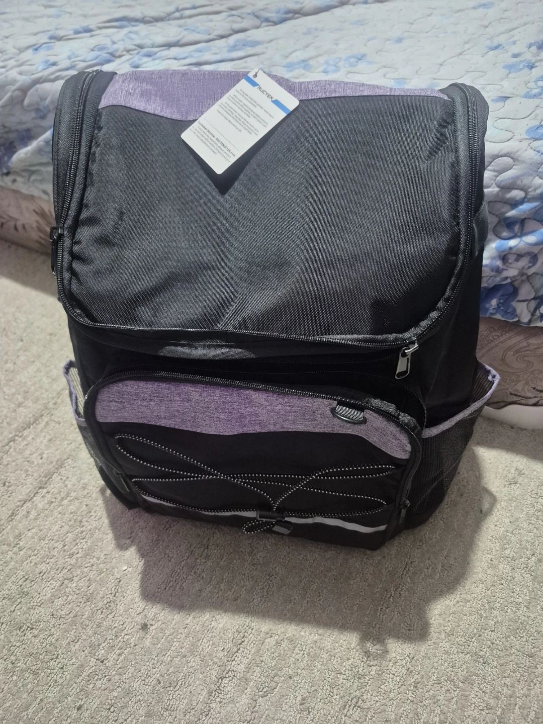 Black and Purple Backpack - photo 2