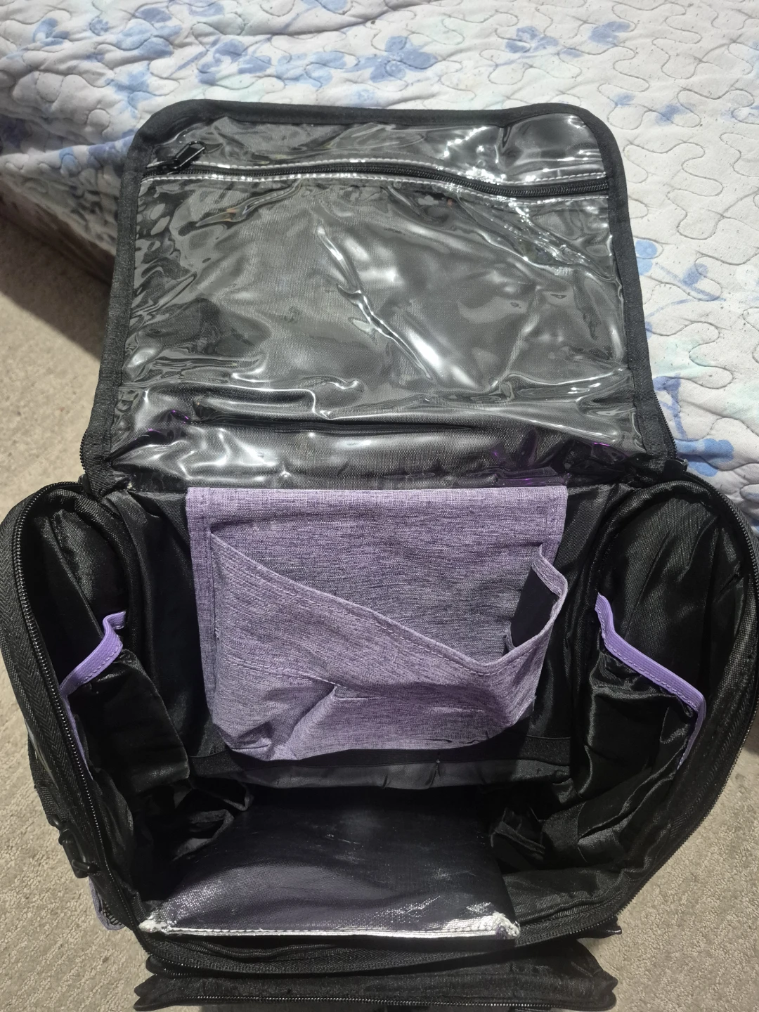 Black and Purple Backpack - photo 3