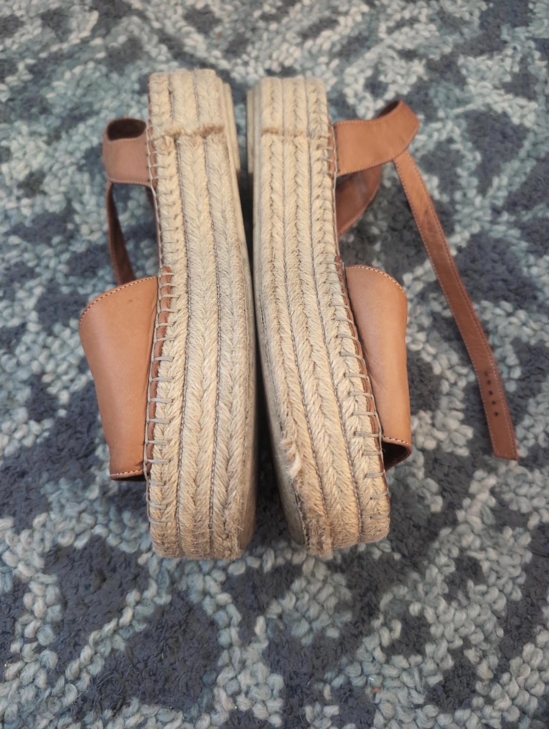 Brown Leather Platform Sandals - photo 2