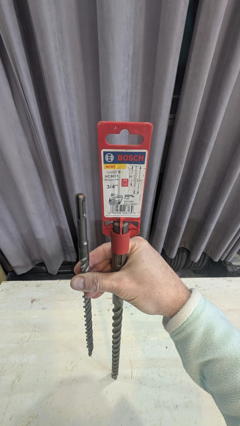2 Bosch SDS-Plus Hammer Drill Concrete Bits