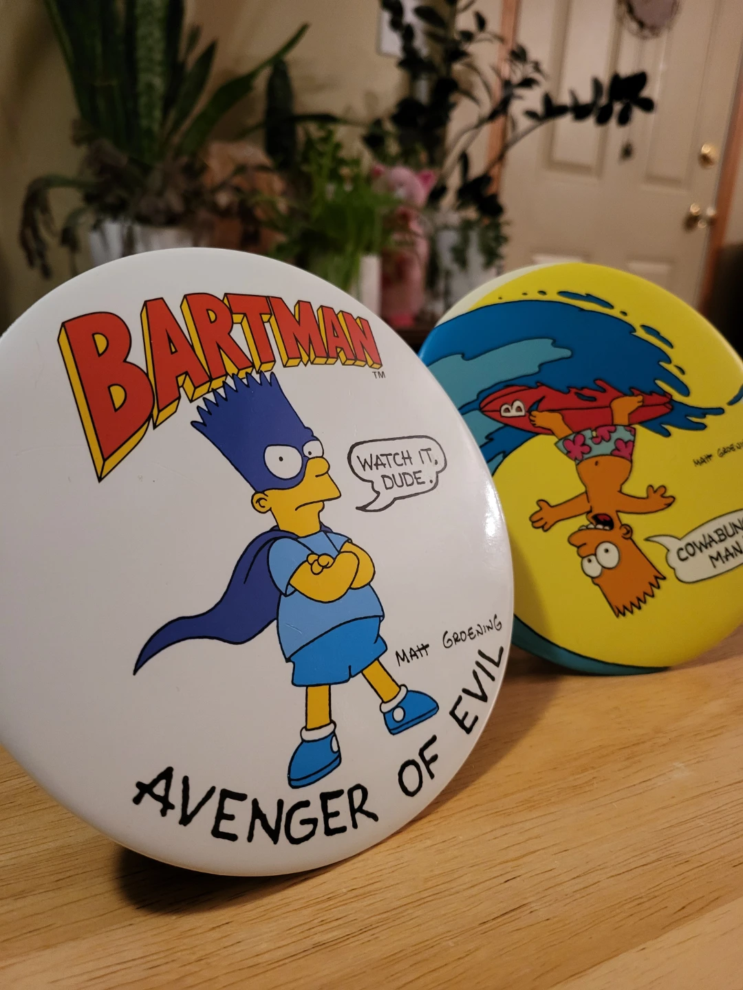 The Simpsons Bartman & Bart Simpson Pins