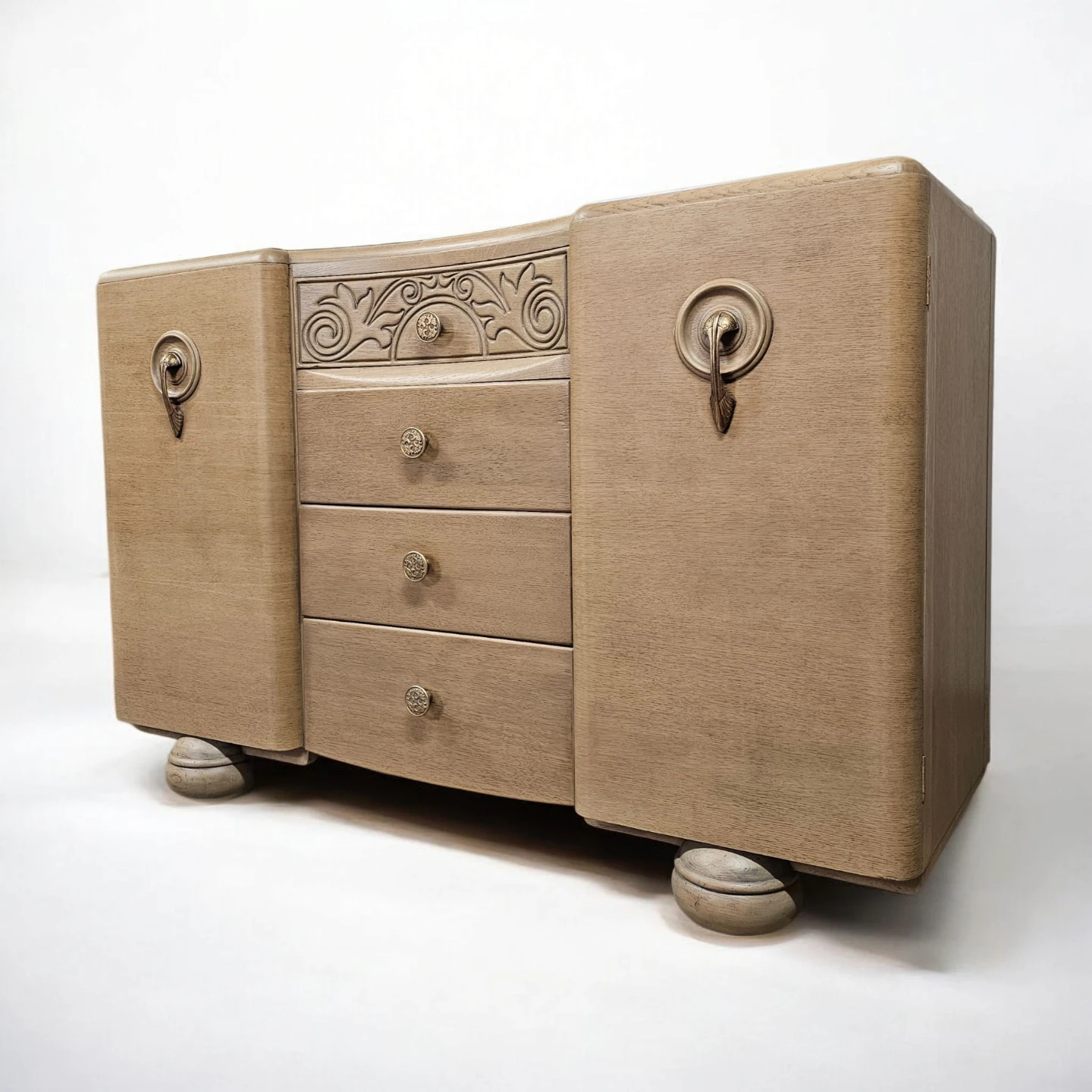 Vintage Artdeco Wood Sideboard/buffet - photo 4