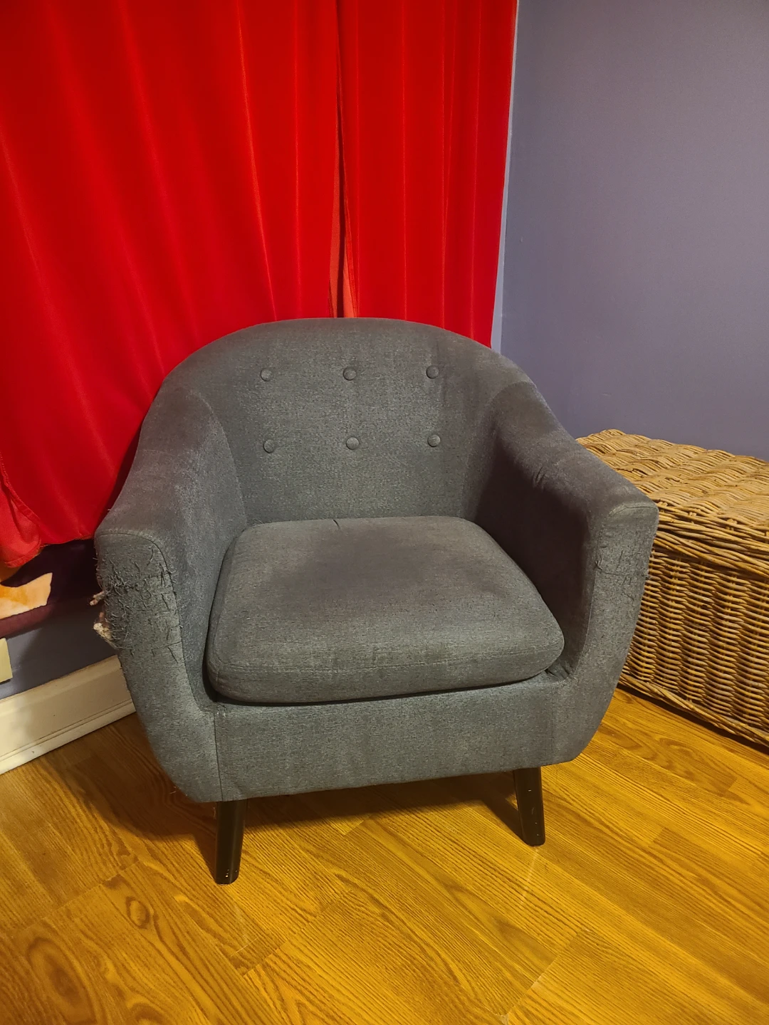 Dark Gray Accent Chair