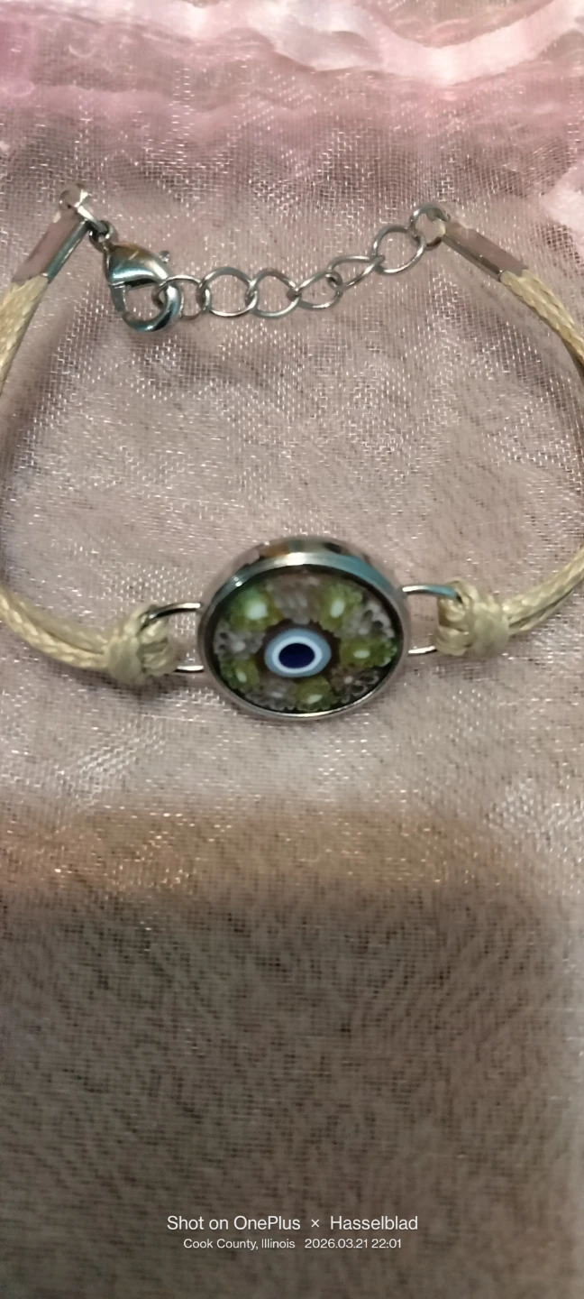 Murano Glass Evil Eye Bracelet Made in Italy