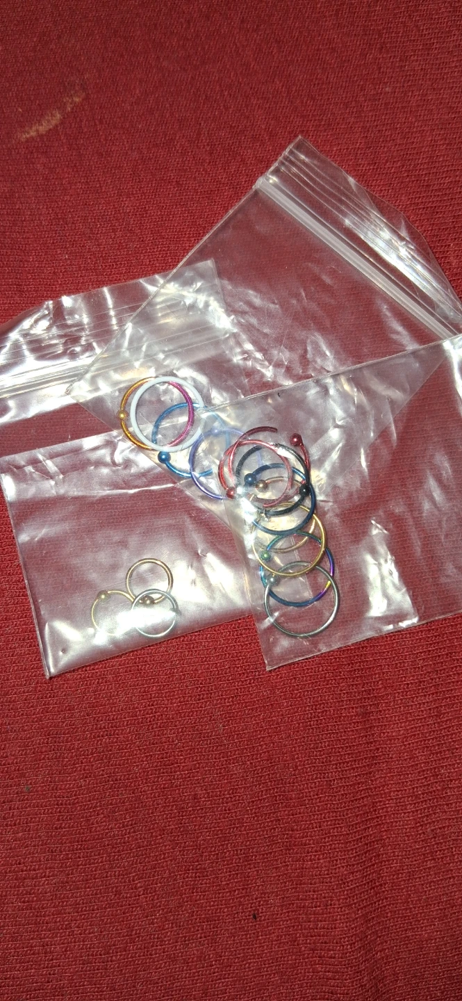 Assorted Hoop noserings Set