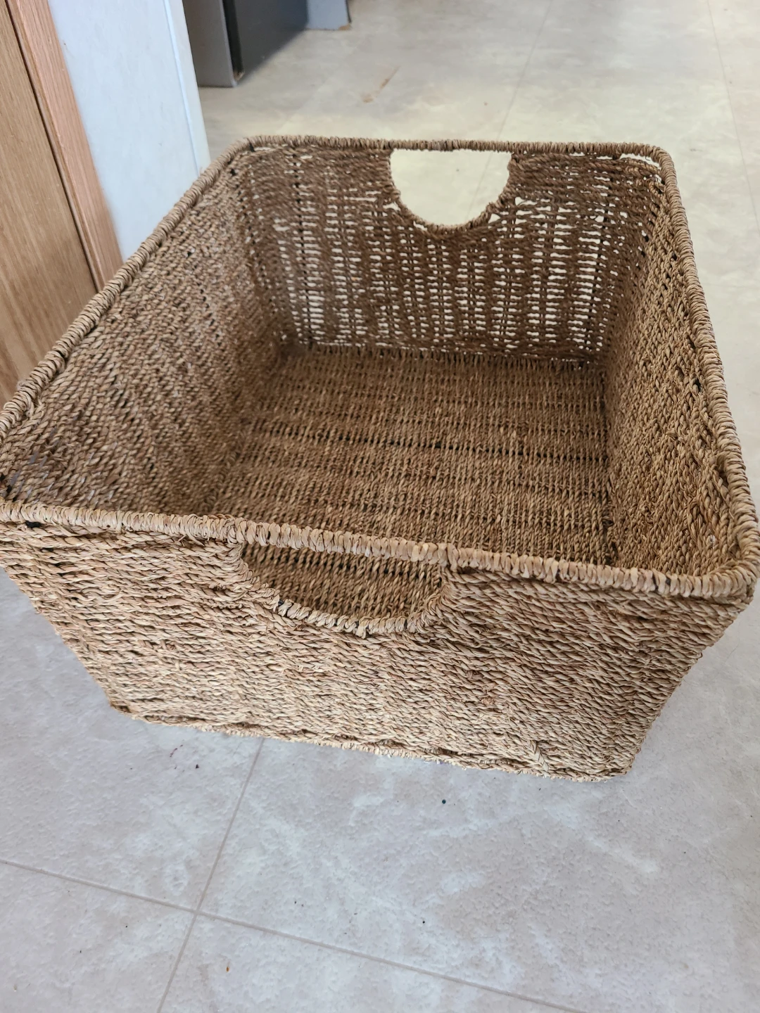 Woven Storage Basket with Handles