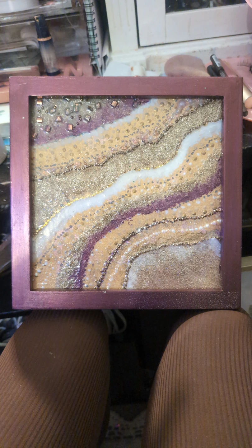 Framed Geode Resin Art