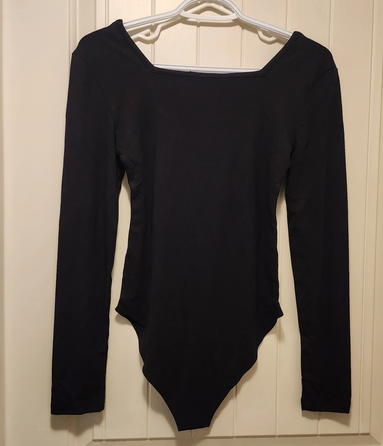 MangoPop Black Long Sleeve Bodysuit Size S - photo 2