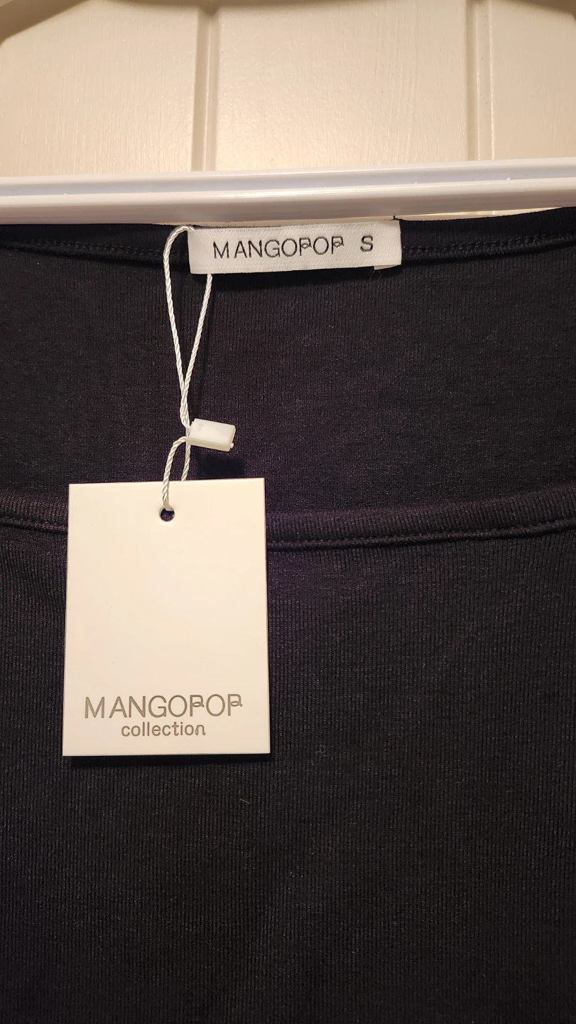 MangoPop Black Long Sleeve Bodysuit Size S - photo 3