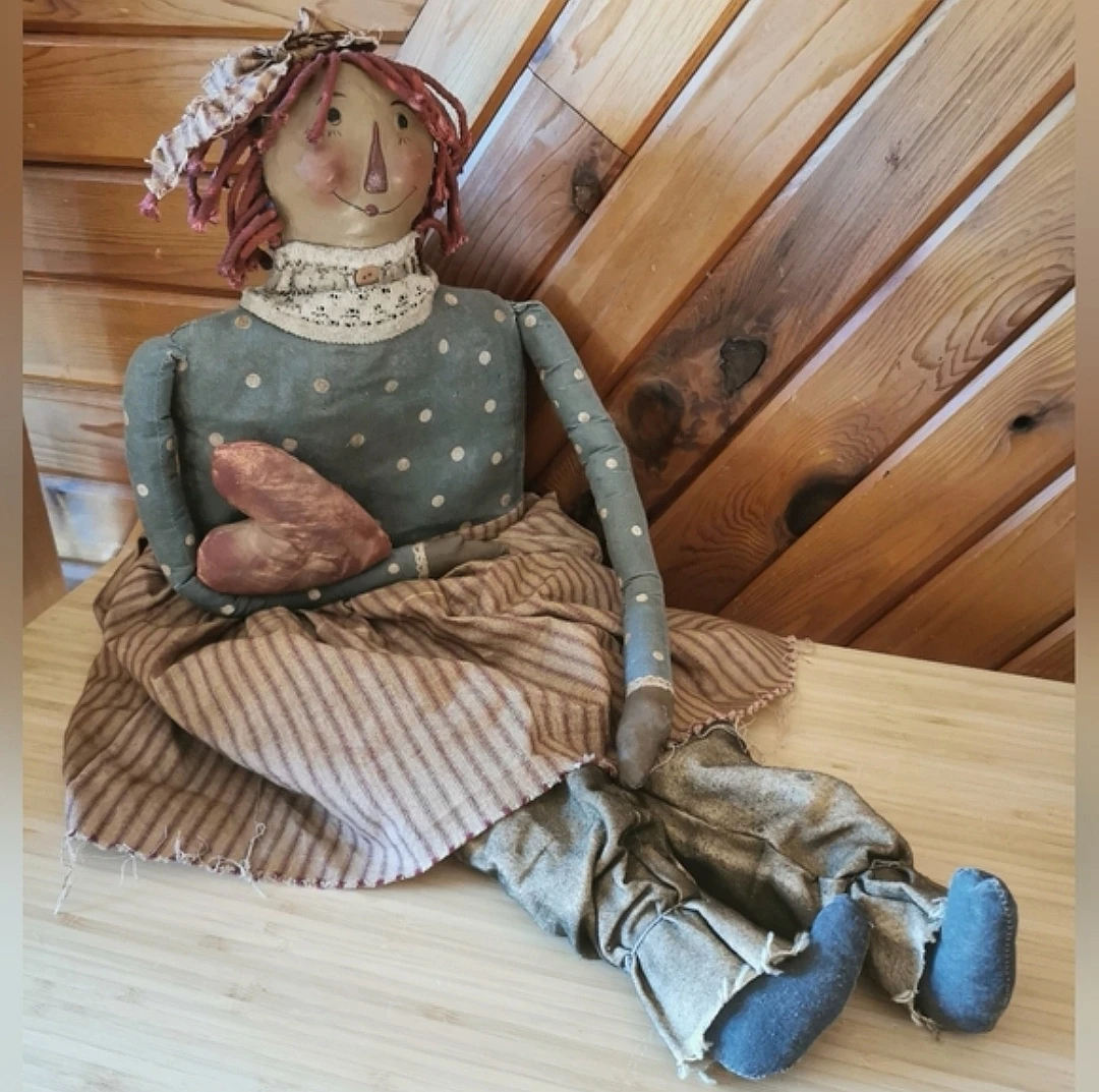 Vintage Primitive Rag Doll Rustic Folk Art - photo 3