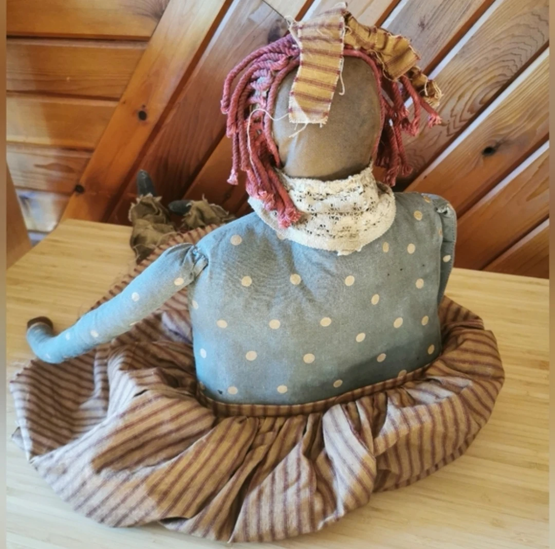 Vintage Primitive Rag Doll Rustic Folk Art - photo 4