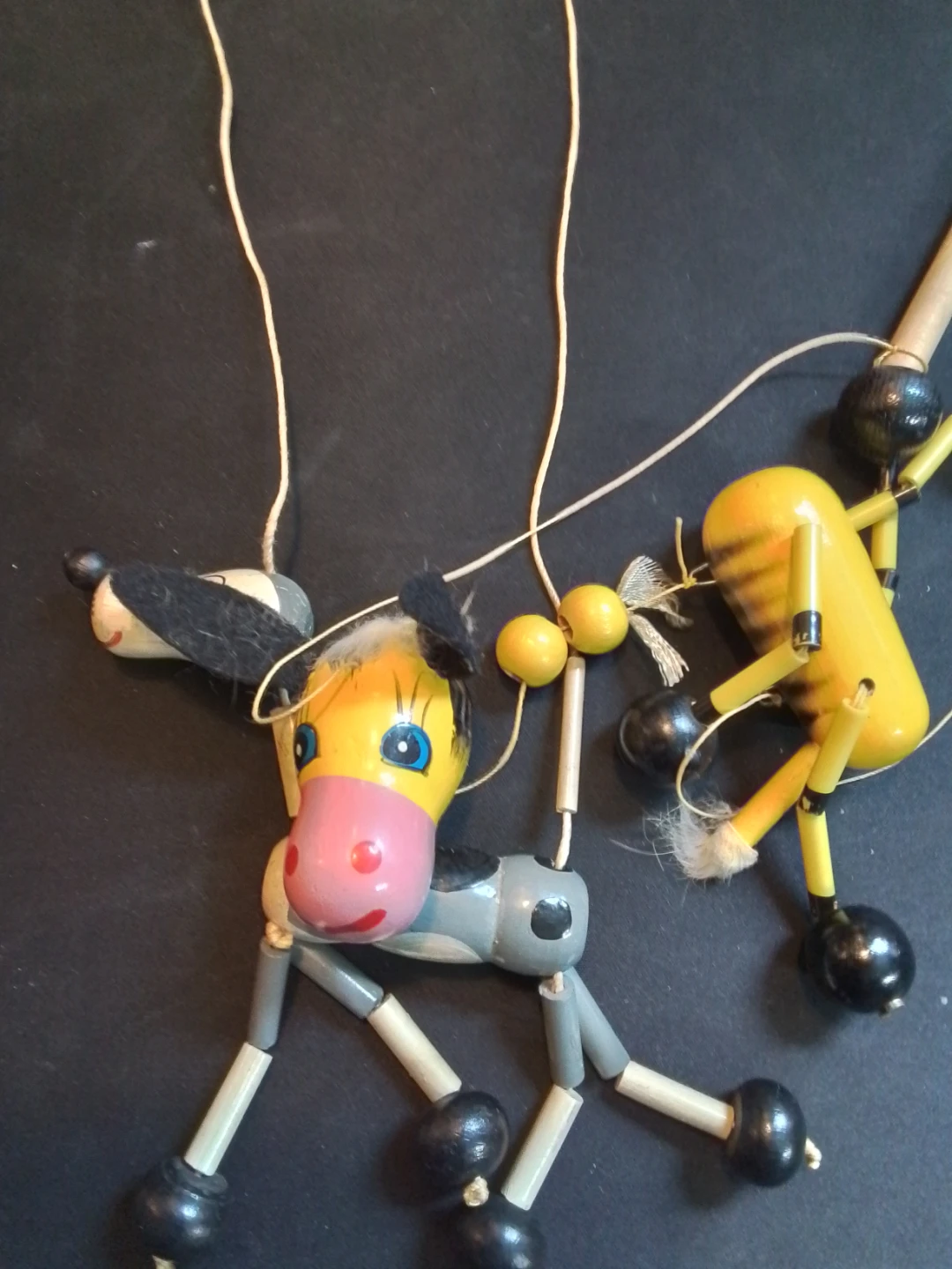 2 Vintage COLLECTIBLE Wooden Pelham Marionette - photo 3