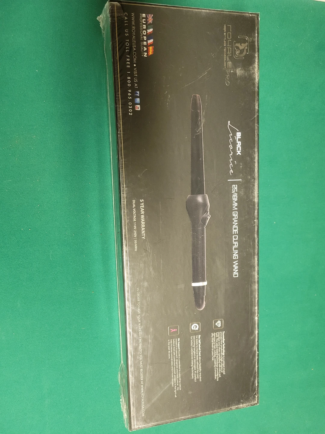 Royale Pro Black Licorice 25/18mm Grande Curling Wand