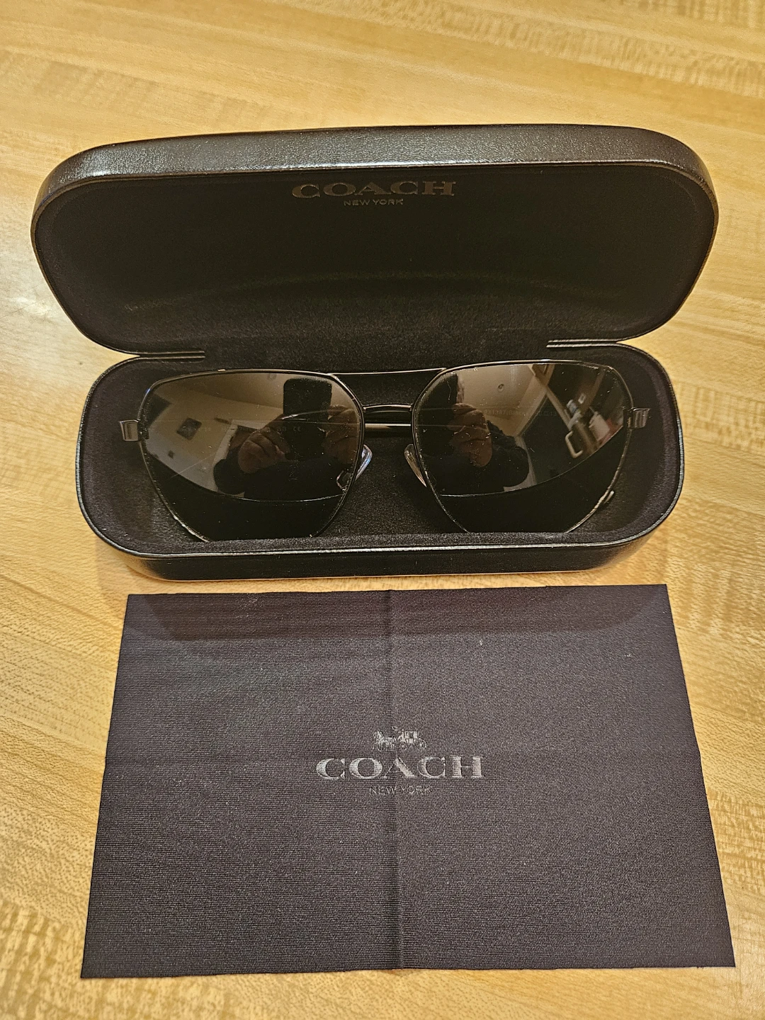 Coach Aviator Sunglasses with Case