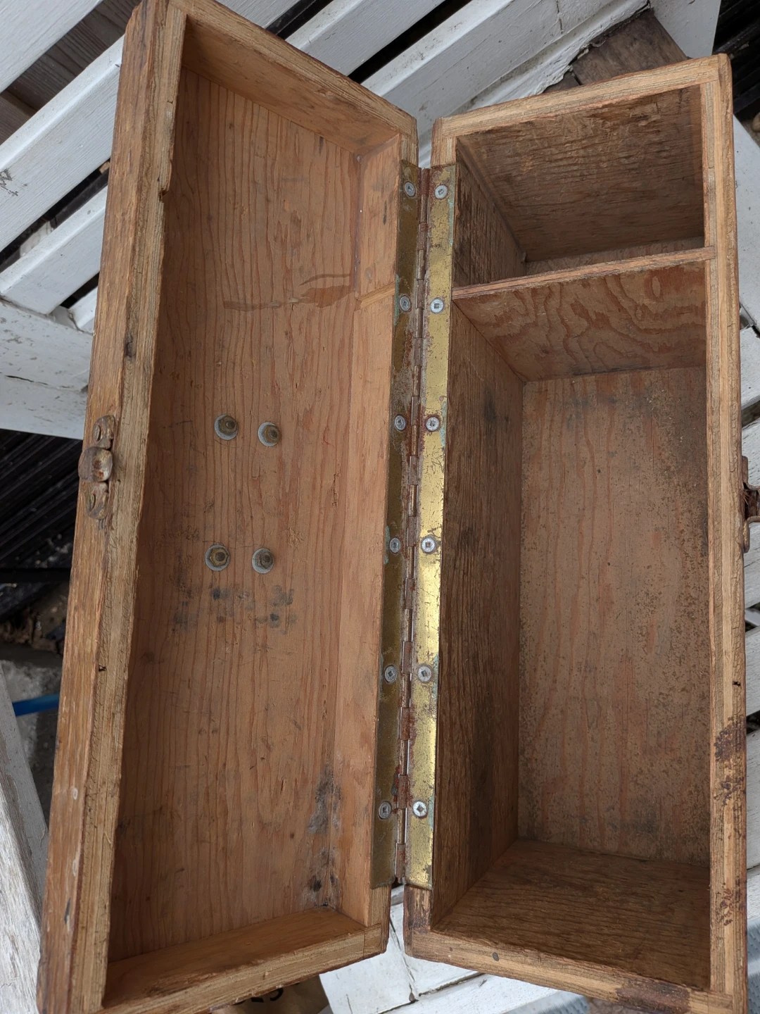 Vintage Wooden Tool Box - photo 4